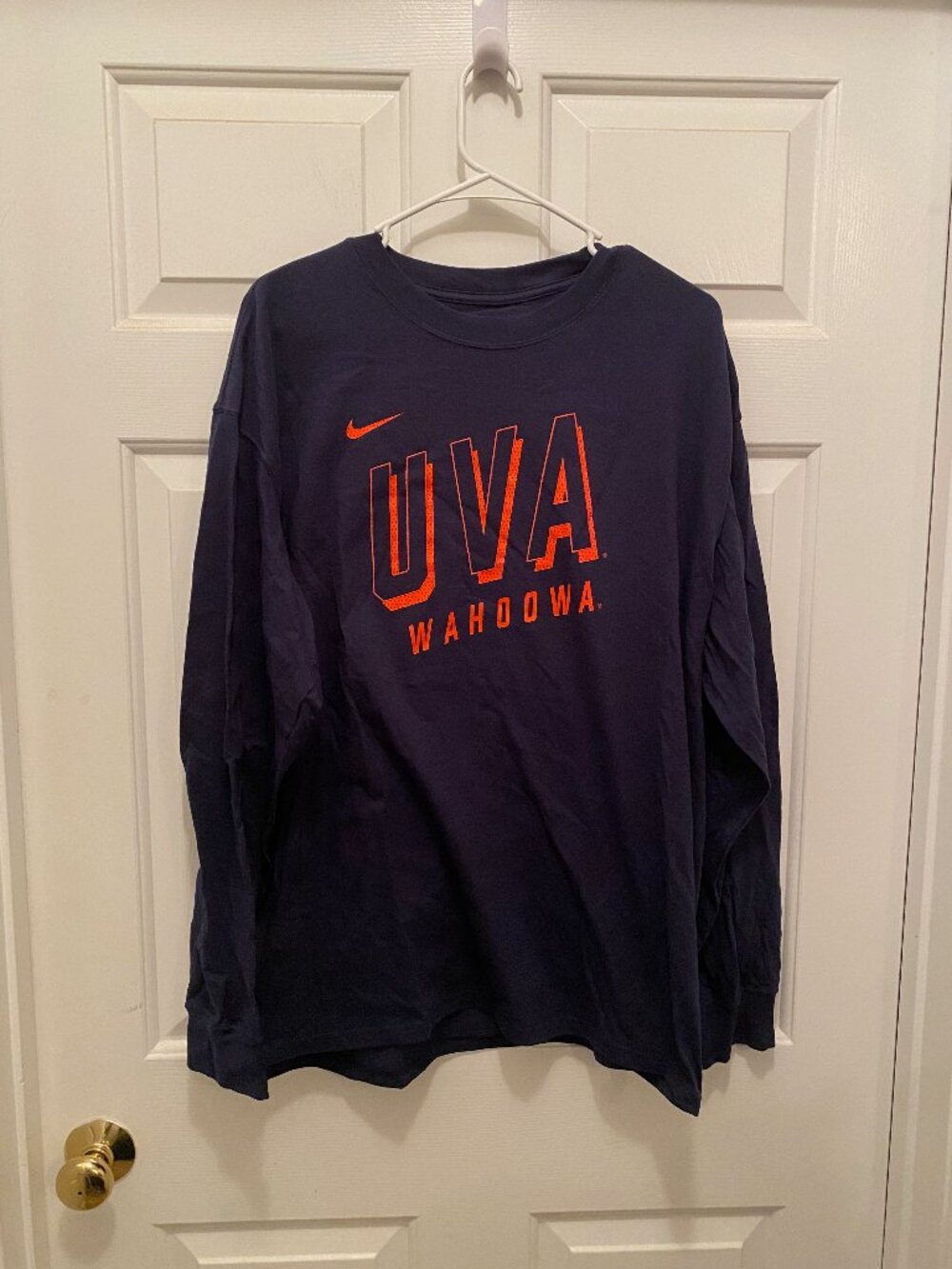 Virginia UVA Cavaliers Football Team Issued Nike Long Sleeve T-Shirt Large NWT